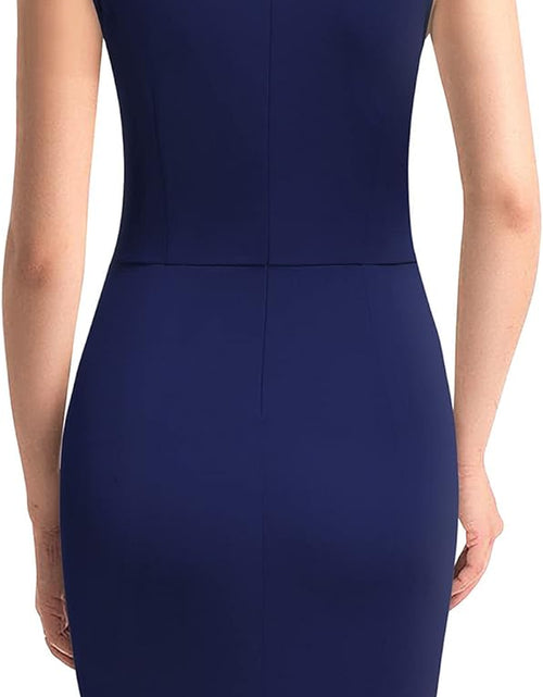 Load image into Gallery viewer, Women'S Retro Ruffle Sleeveless Cocktail Party Pencil Dress
