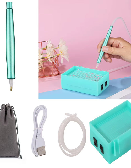 Load image into Gallery viewer, SparklePro Electric Diamond Painting Pen – Long-Lasting Vacuum Tool for Precision Crafting
