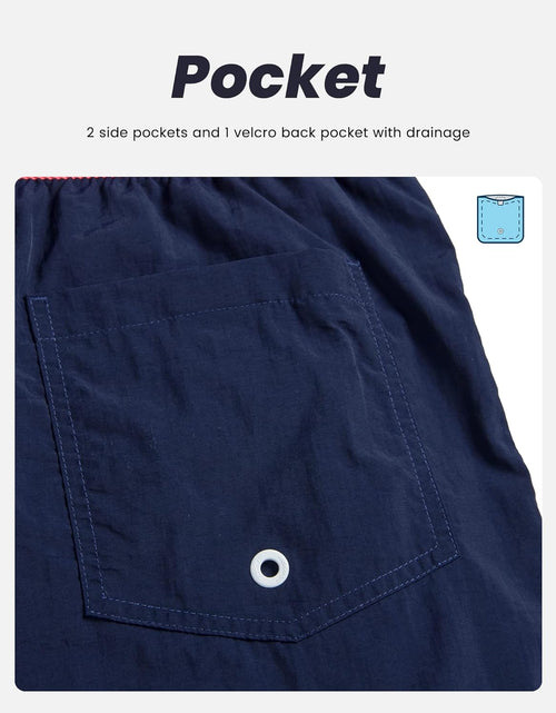 Load image into Gallery viewer, Mens Swim Trunks Quick Dry Swim Shorts with Mesh Lining Funny Swimwear Bathing Suits
