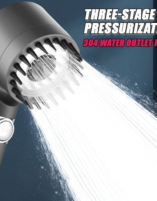 Load image into Gallery viewer, Pureflow High-Pressure Shower Head – 3-Mode Adjustable Spray with Massage Brush Filter for Ultimate Bathroom Relaxation
