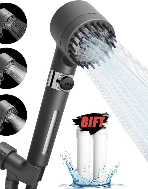 Load image into Gallery viewer, Pureflow High-Pressure Shower Head – 3-Mode Adjustable Spray with Massage Brush Filter for Ultimate Bathroom Relaxation
