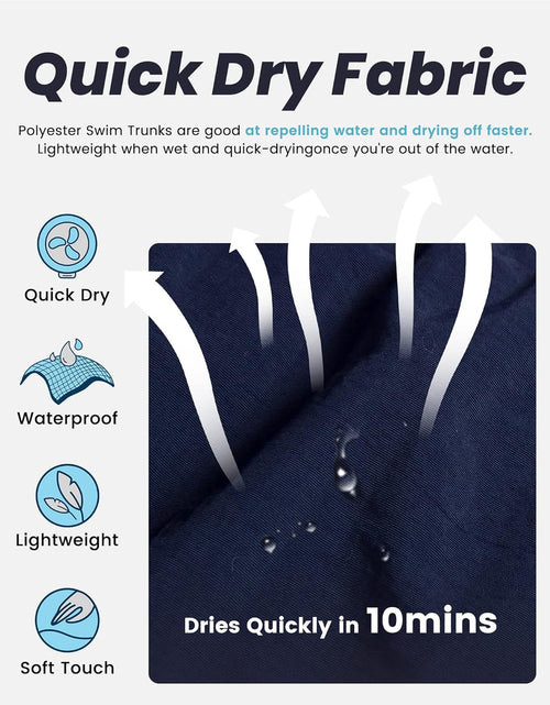 Load image into Gallery viewer, Mens Swim Trunks Quick Dry Swim Shorts with Mesh Lining Funny Swimwear Bathing Suits
