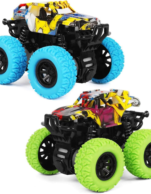 Load image into Gallery viewer, Car Toys for Boys 3-5 Years Old - Monster Toys Truck 2 Pack 360° Rotating Stunt Cars - Toddler Car Toys for Boys Girls Gifts
