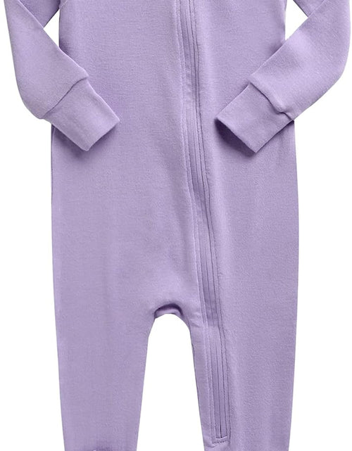 Load image into Gallery viewer, Preemie Infant Boys Girls Footie Pajama Footed Onepiece Solid Modal Sleep and Play Pajamas 0-2T
