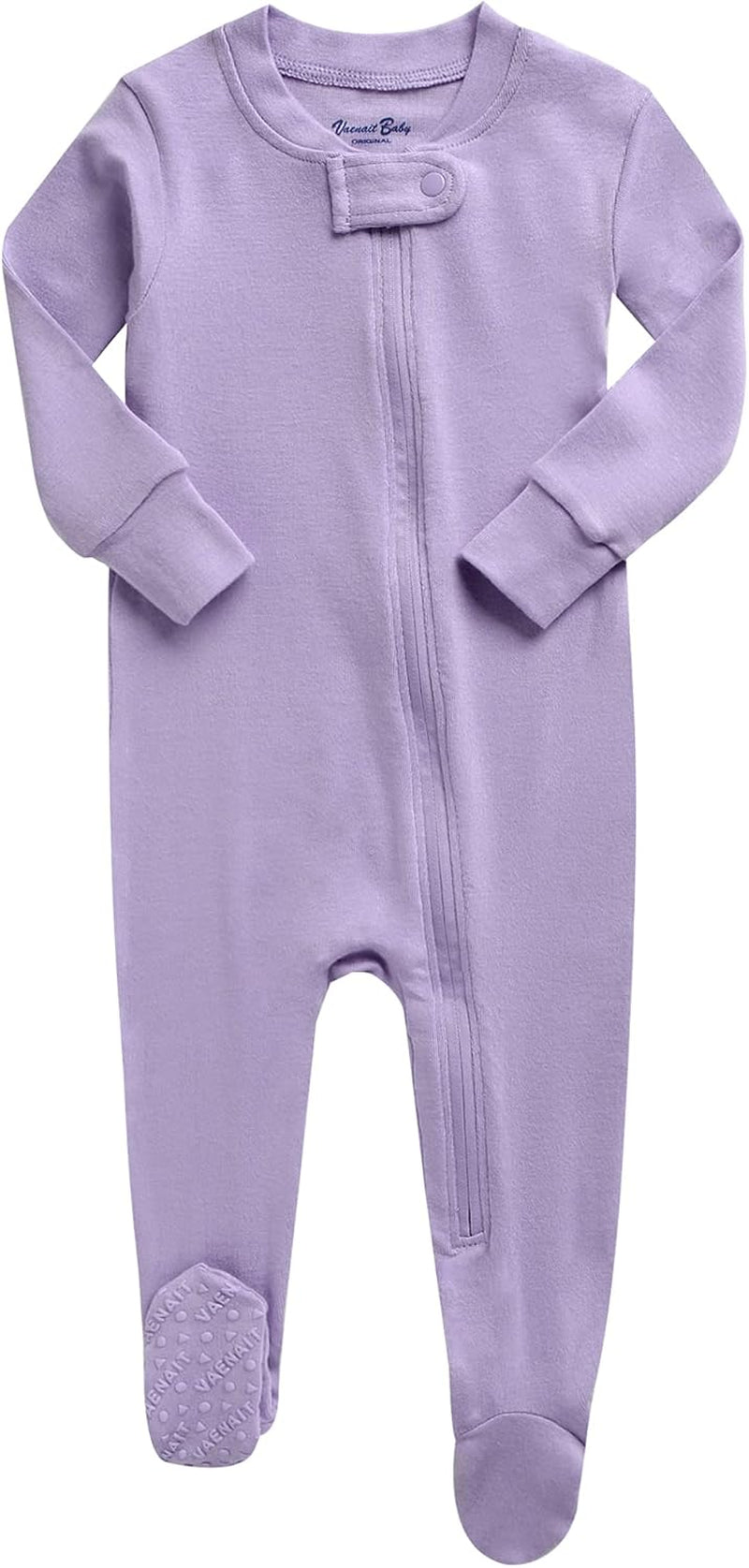 Preemie Infant Boys Girls Footie Pajama Footed Onepiece Solid Modal Sleep and Play Pajamas 0-2T