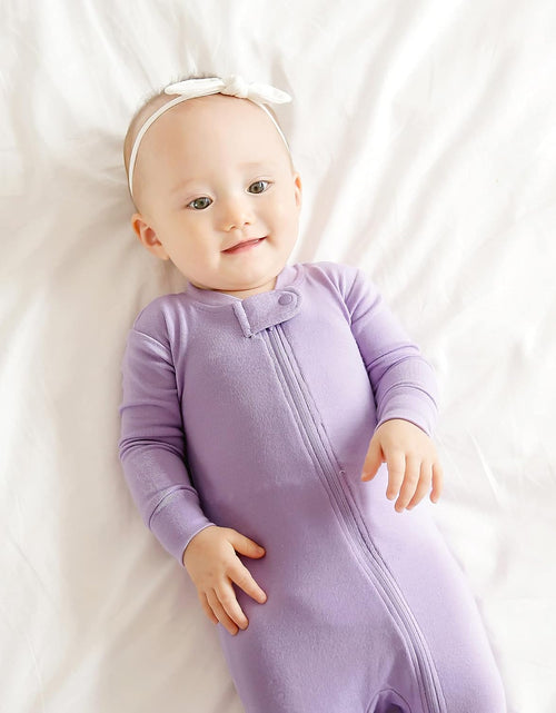 Load image into Gallery viewer, Preemie Infant Boys Girls Footie Pajama Footed Onepiece Solid Modal Sleep and Play Pajamas 0-2T
