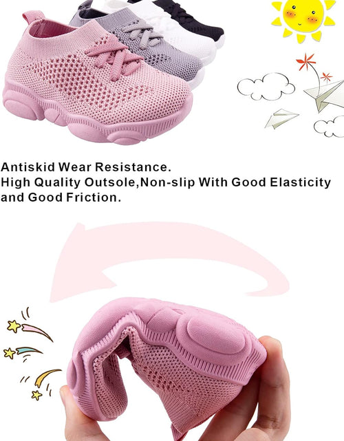 Load image into Gallery viewer, Baby First Walking Shoes 1-4 Years Kid Shoes Trainers Toddler Slip on Infant Waves Shoes Boys Girls Cotton Mesh Breathable Sneakers Outdoor
