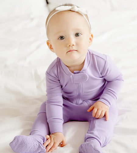 Preemie Infant Boys Girls Footie Pajama Footed Onepiece Solid Modal Sleep and Play Pajamas 0-2T